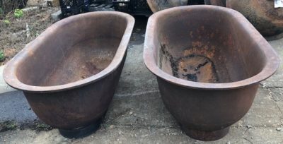 200 Gallon Cast Iron Tub - Historic Kettles and Tubs, Millstones.com.